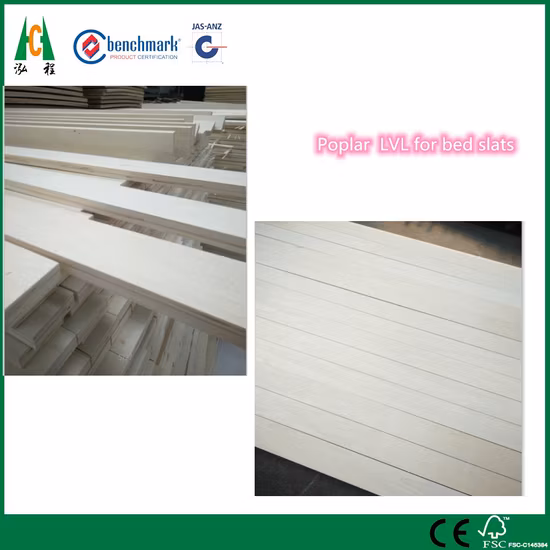 LVL Bed Slat with Poplar Slat E1 E0 P2 LVL Bed Slat