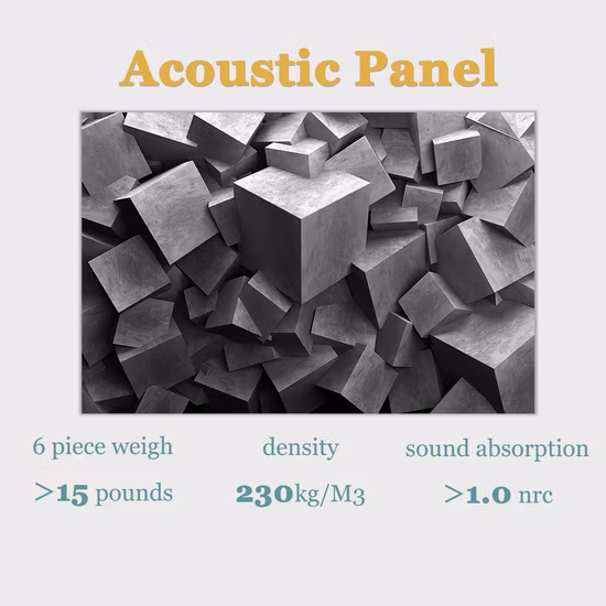 Bubos 3D Wall Slat MDF Art Acoustic Panels Panneau mural acoustique de qualité supérieure pour la décoration