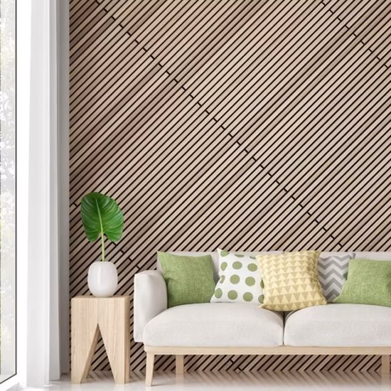 Panneau acoustique pour animaux de compagnie en placage de bois MDF